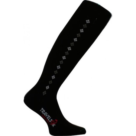 Travelsox TS 2000 Patented Graduated Compression OTC Socks 10-18 Mmhg; Black - Medium